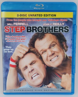 Step Brothers Unrated (Blu-ray) Comedy - Will Ferrell, John C. Reilly - 2008