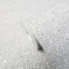 Moderno Imitación Mica Vermiculita Piedra Revestimientos Pared Blanco 3D Papel Pintado
