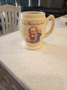 Vintage Drink HIRES Rootbeer Root beer Mug USA Crush International Ugly Boy 