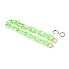 Green Chunky Acrylic Bag Chain Strap Replacement Handbag Purse Decoration