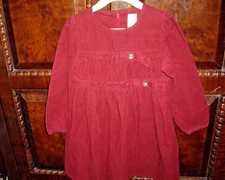 T18 EUC Girl Size 6 Vintage 3pc Gymboree Deep Red Corduroy Party Dress Christmas