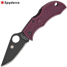 Spyderco Manbug SPRINT RUN Micro-Melt PD#1 Black Blade Burgundy FRN MBBGBKP