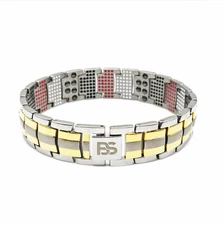 Pure Titanium Magnetic Bracelet Men Christmas Gift Restore Balance Energy Power
