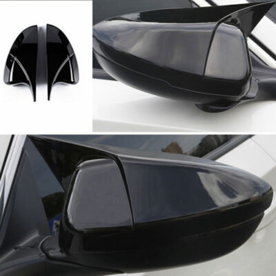 For Honda Accord 2018-2022 ABS Gloss Black Ox Horn Rearview Side Mirror Trim new
