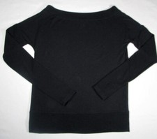 Athleta Women's Sz S Black Soft Modal Blend Activewear Sweatshirt