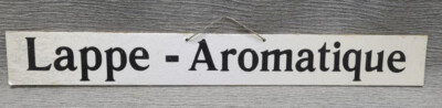 Reklame Schild Pappschild von Lappe Aromatique aus Neudietendorf ARO Magenbitter