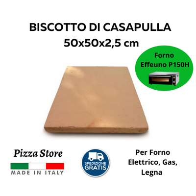 Cookie of casapulla for Effeuno p150h 50x50x2,5 - refractory stone for  pizza | eBay