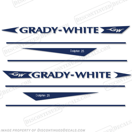 Fits Grady White Dolphin 25 Decal Kit