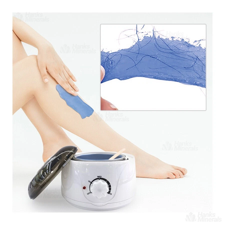 Calentador de cera profesional calentador depilación kit de depilatorio + palos de frijoles Foto 4 de 4