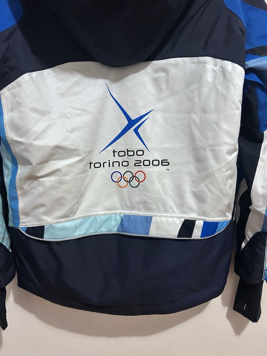 Vintage 2006 TORINO WINTER OLYMPICS Blue Warm ASICS SKI JACKET