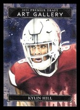 2021 SAGE Premier Draft #AG-3 Kylin Hill RC Rookie Art Gallery Card TCCCX