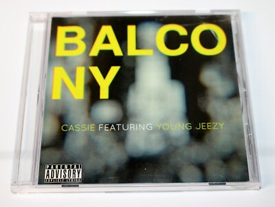 CASSIE + YOUNG JEEZY Balcony RARE PROMO MAXI CD 3 Mixes w/ Instrumental BAD BOY