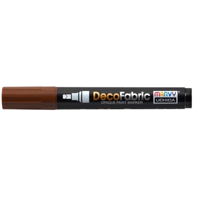 Uchida DecoFabric Opaque Paint Marker Chisel Tip-Brown