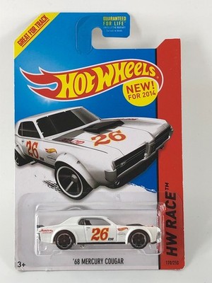 Hot Wheels '68 Mercury Cougar White 2014 HW Race 170/250