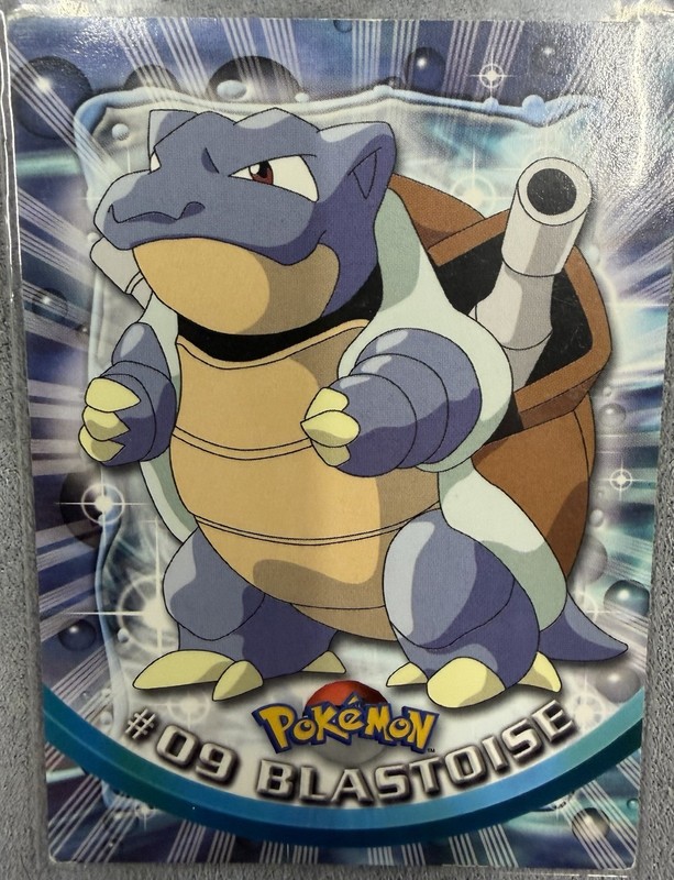 Topps Pokémon TV Animation Edition 1999 #09 Blastoise Answer Die-Cut Card