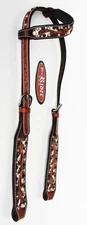 Horse Show Saddle Tack  Bridle Western Leather Headstall  78154HA