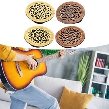 Guitar Soundhole Cover Easy Installation Wooden Soundhole Sound Hole Cover