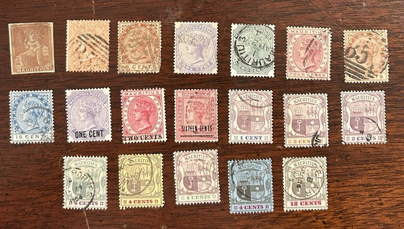 Mauritius Stamps 1849-1904 Victoria #80, 94, 123 Early Issue