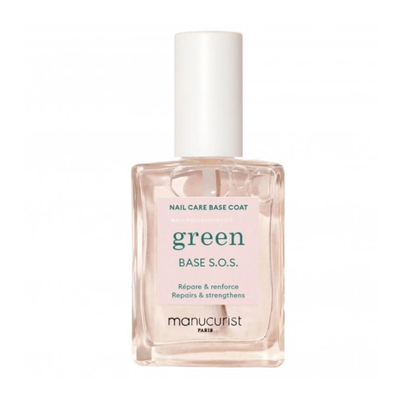 Manucurist Base Coat Green Nail Care S.O.S 15ml For Very Damaged Nails Repairs