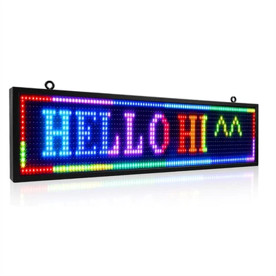 Scrollendes LED-Schild Programmierbare digitale elektronische Nachrichtentafel - Bild 1 von 4