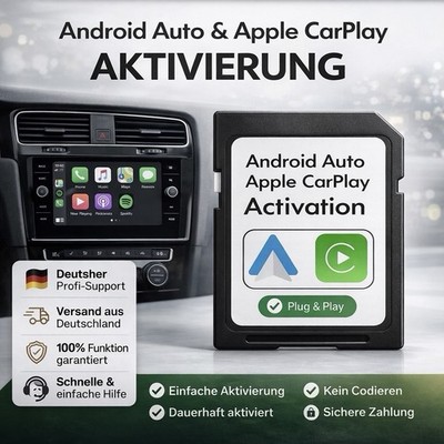  APPLE CARPLAY, ANDROID AUTO FREISCHALTUNG SPRACHSTEUERUNG MIB2