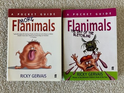 Flanimals and More Flanimals Pocket Guide Set by British Comedian Ricky ...