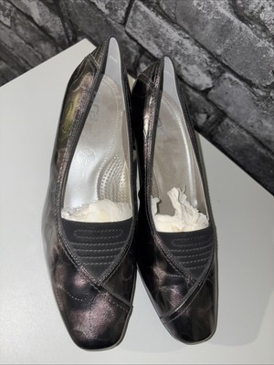 Ara Damen Leder Pumps Absatz Schuhe Größe UK 6 H Brandneu