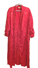 Victoria's Secret Bath Robe Red Terry Lined Gold Label Size P/S Vintage