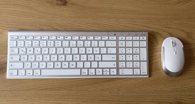 Tastatur + Maus Set PC Laptop Mac Windows Weiß