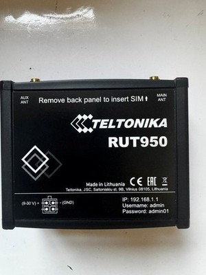 Teltonika RUT950 4G LTE Router Dual SIM Industrie WLAN Ethernet Dual SIM Industr
