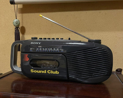 sony sound club サウンドクラブ　CFM-101 SONY CFM-101 RADIO CASSETTE-CORDER Sound Club FM AM Black Gray