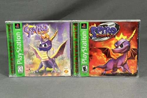 New ListingSpyro 1 & 2 Ripto's Rage PS1 PlayStation 1 Greatest Hits Game Lot CIB CLEAN