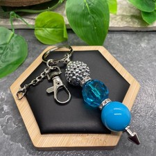 4.5 Stainless Steel Candy Bubblegum Bead Keychain Purse Backpack New C1069