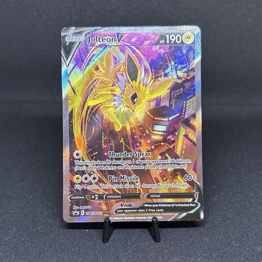 Jolteon V - SWSH183 Black Star Promo Alternate Art Pokemon - LP