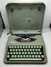 Vintage Hermes Baby Green Typewriter – Made in Switzerland – For Parts thumbnail