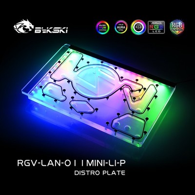 Bykski - Lian Li Dynamic Mini Front Distro Plate RBW (RGV-LAN-O11MINI-LI-P)