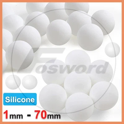 Weiße Silikonkugeln Ø1 mm - Ø70 mm Silikonkugeln für industrielle Anwendungen - Bild 1 von 4