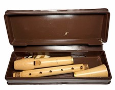 Vintage Wooden Wood Moeck Tuju Flute 236 Alto Recorder