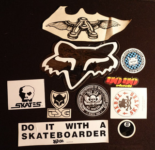 Vintaghe Skateboarding comapny stickers 80's and 90's lot of 10