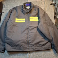 Unifirst Uni Wear Uniwear Men Reflective Work Coat XXL EMT Landscape Mechanic