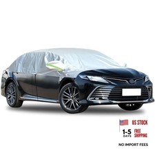 Car Snow Cover, Half Car Cover Waterproof All Weather, Winter Car Sedan