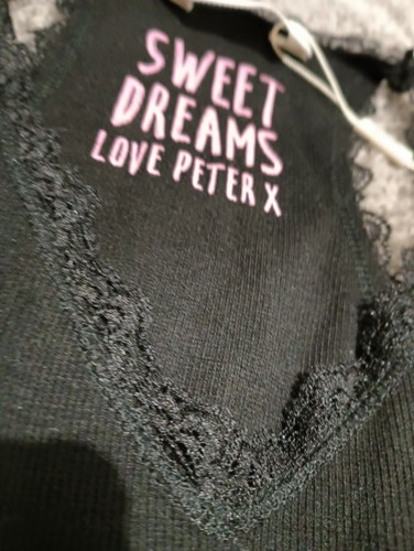 Peter Alexander Black Lace Trim Nightie BNWT RRP$39.95