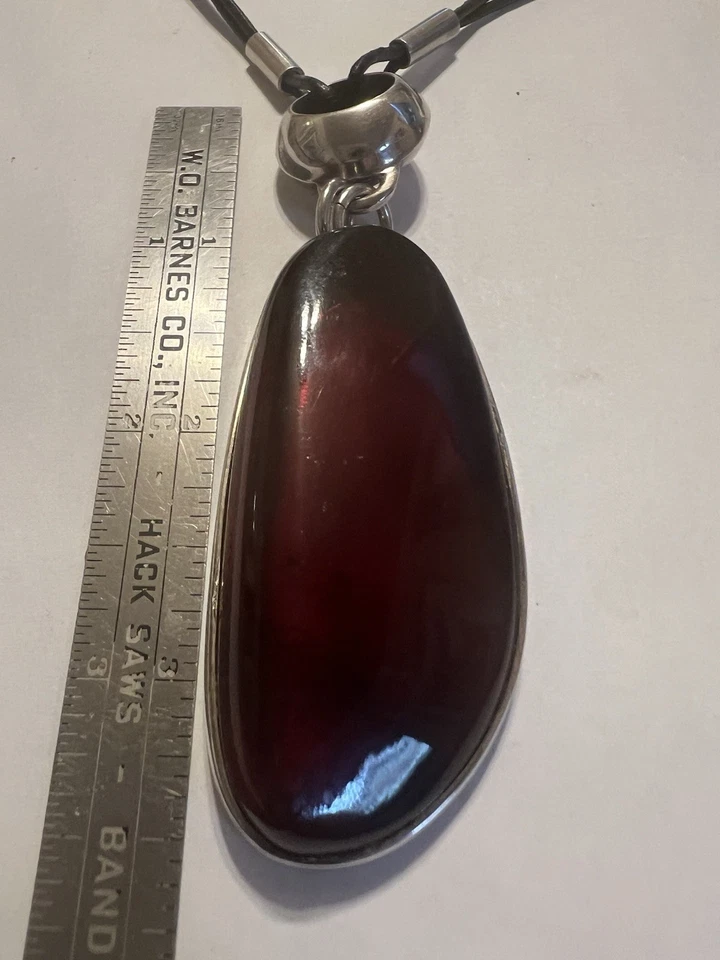 Juego de brazalete y collar ámbar en plata de ley  Foto 2 de 3