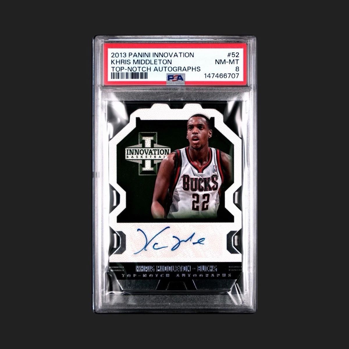 Khris Middleton Basketball Autographed Sports Trading Cards 