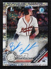 2019 Bowman Draft Chrome Pick Sparkles Refractor 47/71 Braden Shewmake Auto j6a