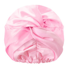 GLOV - 2in1 Satinierte Duschhaube, rosa