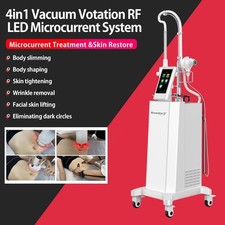 4in1 Rotation RF Vacuum Led Face Lift Machine Body Slimming Sculpt Fat Reduction
