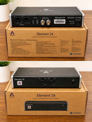 Apogee Element 24 Thunderbolt Audio Interface w/ Power Adapter, Box, Optical I/O