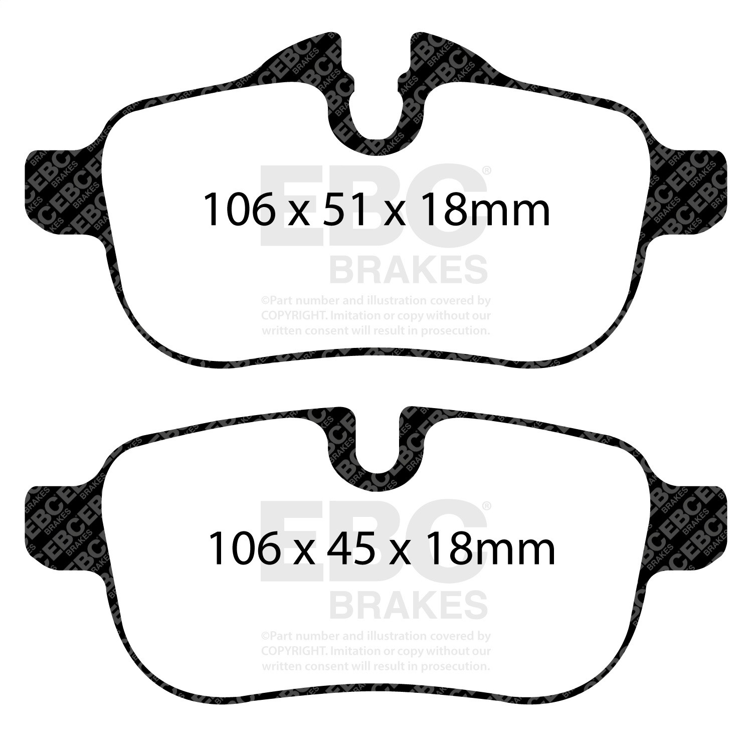 EBC Brakes DP42046R Yellowstuff Street And Track Brake Pads Fits 09-16 Z4