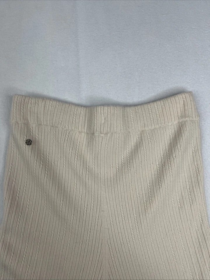 $168 Pantalón Lululemon Acanalado Lana Merino Para Mujer Talla S Pantalón Deportivo Pesado Hueso Cómodo Foto 3 de 4
